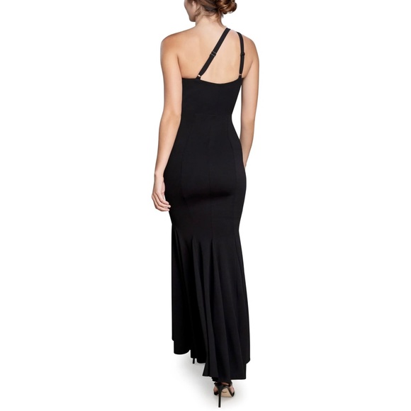 Dress the Population Ellis One Shoulder Asymmetric Keyhole Crepe Dress - Picture 10 of 11
